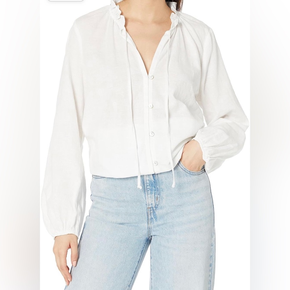 Show me your Mumu Alicea Tunic white top nwt Sz S